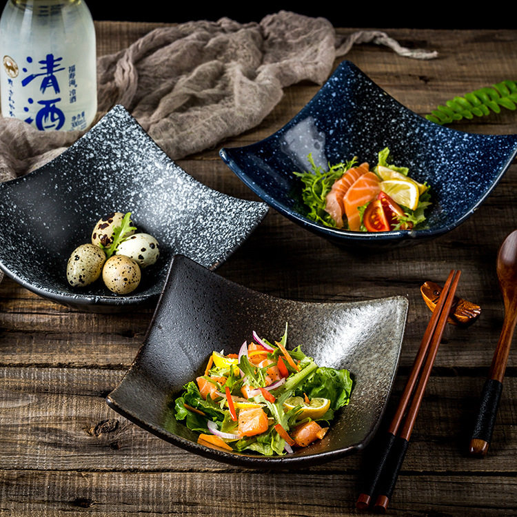 Creative Salad Bowl, Irregular Dessert Bowl, Personalized Snack Bowl, Japanese Tableware, Snack Bowl, Simple Ceramic Bowl, Commercial