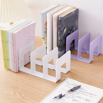 Book stand desktop book storage artifact partition board book desk shelf transparent acrylic book file folder