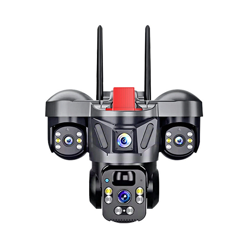 V360Pro Solar-Powered Surveillance Camera 4G/Wifi Waterproof Night Vision Southeast Asia Export Three-Lens Outdoor