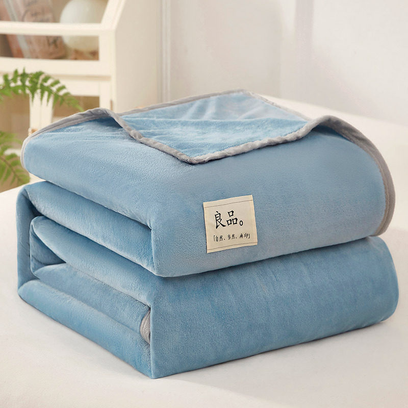 New Plaid milk velvet blanket thickened gift blanket sofa blanket nap blanket flannel blanket group purchase wholesale