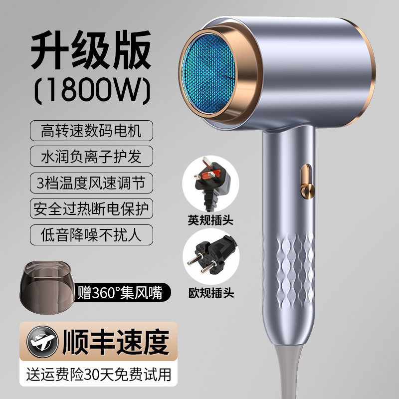 Cross-Border Hair Dryer for Home Dormitory Hot and Cold Air Negative Ion Internet Celebrity High-Power Hair Salon Hair Dryer Manufacturer Wholesale