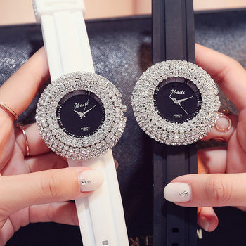 Hot selling stars meteor shower 6 full diamond watch Korean fashion watch large dial decorative women's watch wholesale