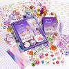 Cross-Border hand book gift box stickers 180 pieces European and American Flowers High-looking diy material scrapbook hand book suit