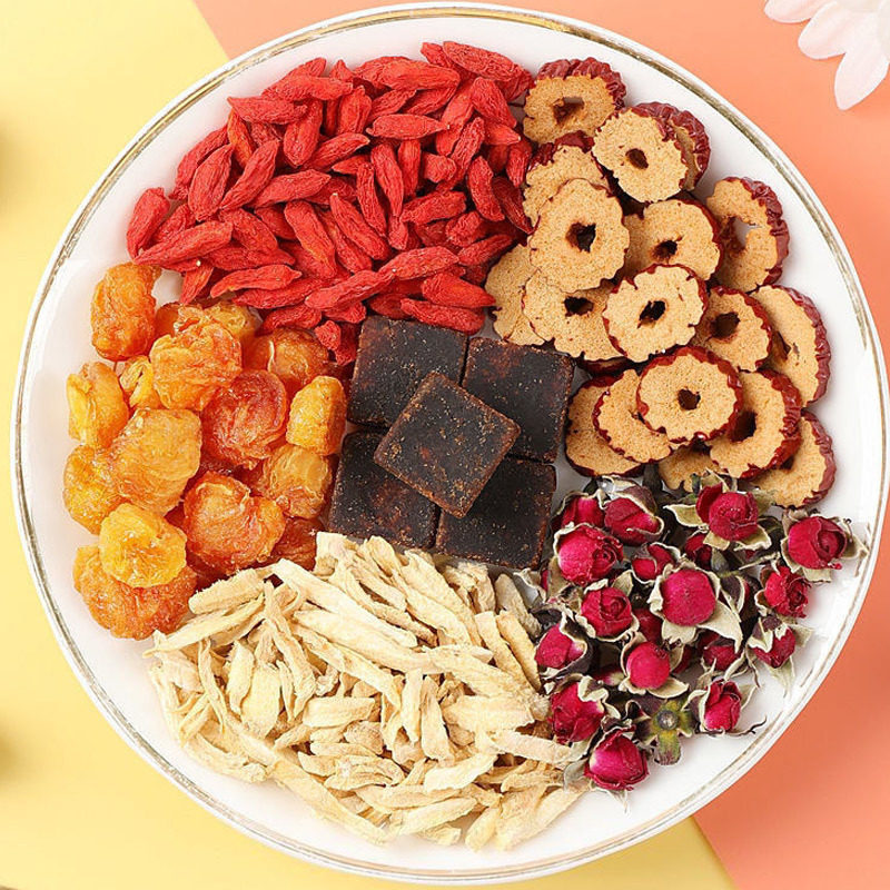 Factory wholesale brown sugar ginger jujube longan wolfberry tea red dates longan aunt tea red sugar ginger jujube tea female tea