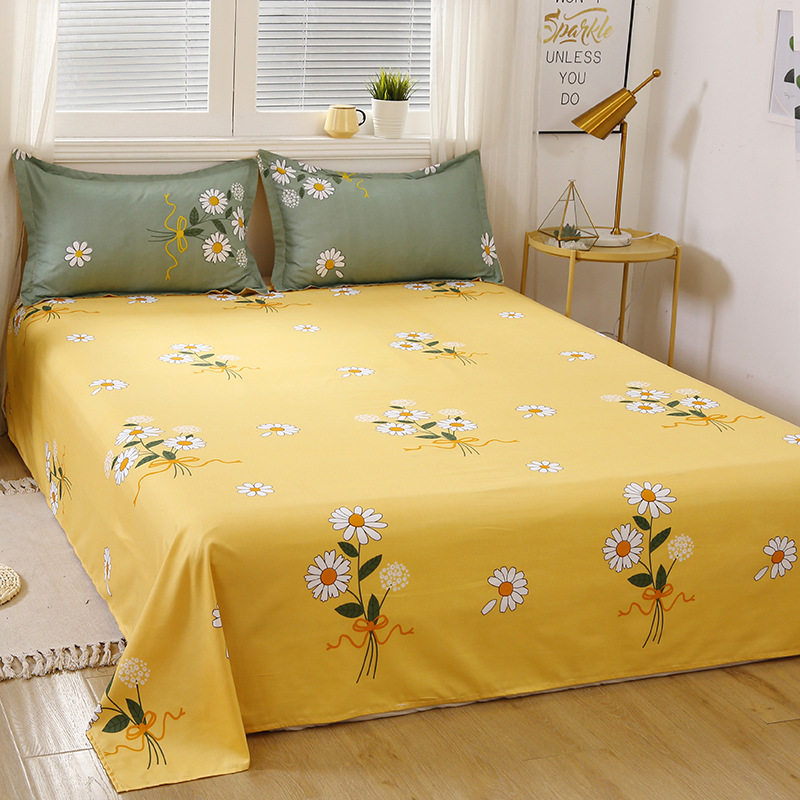 Aloe Cotton Simple Four-piece Set Student Dormitory Spring Four Seasons Three-piece Set Comfortable Skin-friendly Printed Series Bedding
