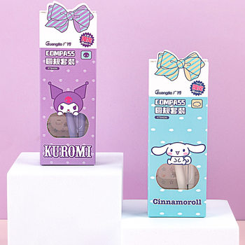 84696 Genuine Sanrio Comes Student Stationery suit Creative Metal Drawing Tools Sticker Comes