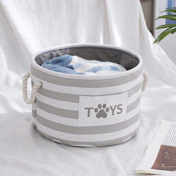Fabric Cartoon Dirty Clothes Bucket Cotton Storage Basket Large Capacity Plush Doll Storage Box Children's Toy Storage Basket