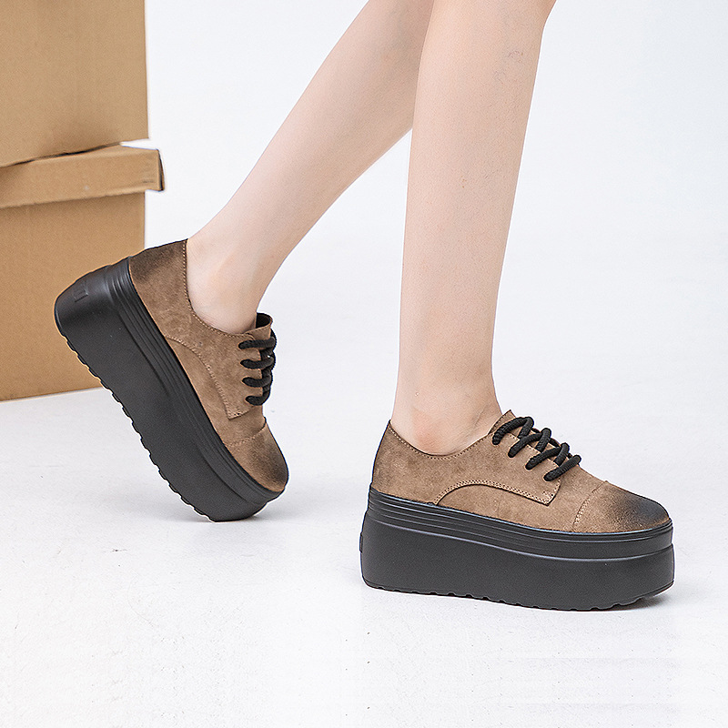 (Mới) Mã B3902 Giá 1120K: Giày Thể Thao Tăng Chiều Cao Nữ Weryan Hàng Mùa Xuân Thu Đông Đế Cao Giày Dép Nữ Chất Liệu Da Bò G04 Sản Phẩm Mới, (Miễn Phí Vận Chuyển Toàn Quốc).