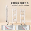 Installation-Free Folding Storage Rack Mobile Cart Living Room Snack Storage Rack Floor Multi-Layer Baby Storage Rack