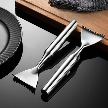 Fish Scale Scraper 304 Stainless Steel Fish Scale Scraper Thickeneded Household Fish Scale Scraper Kitchen Fish Scale Removal Gadget