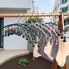 Baby Clothes Hanger 2024 New Anti-Slip Underwear and Socks Rack Multi-Functional Thickened Multi-Head Windproof Coat Hook Wholesale