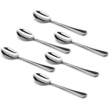 Cross-border stainless steel spoon multi-suit stainless steel coffee spoon western dessert spoon spoon more than six pack