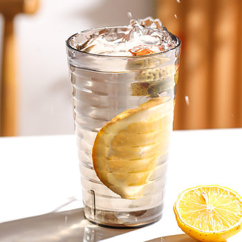 Factory direct imitation glass PS water cup hotel home restaurant tea cup juice cup anti-fall creative large capacity wine cup