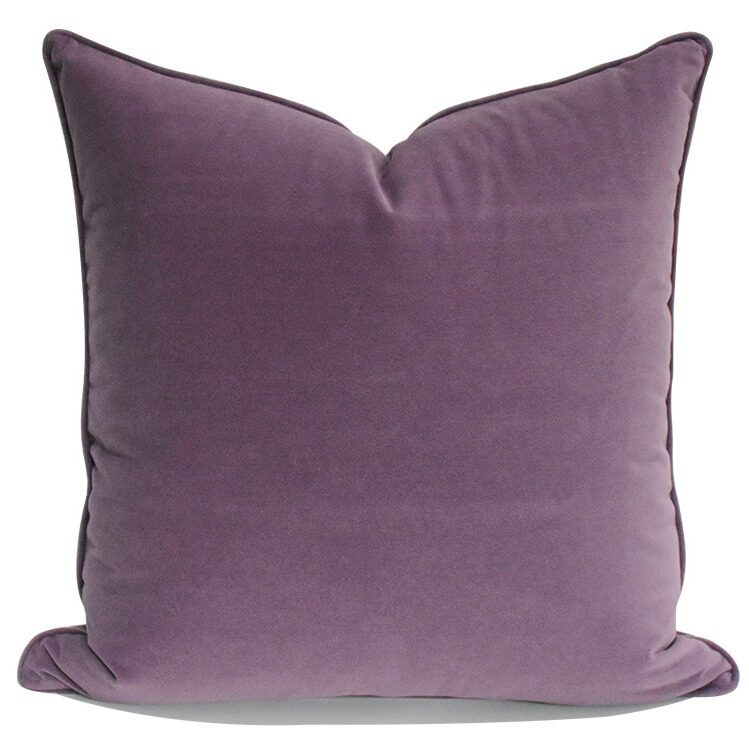 Living Room Orange Plush Pillowcase Model Room Sofa Accessible Luxury Cushion Cushion Bag Cover Amazon Temu Cross-Border Wholesale