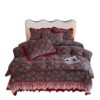 Class a Classy Winter Thickeneded Milk Velvet Bed Cover Four-Piece Quilt Cover Warm Double-Sided Velvet 4-Piece Set Extra Thick for the Year of Birth