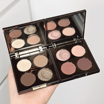 Magic Color 4-Color Eyeshadow Palette Four-Color Eyeshadow Earth Color Pearlescent Matte Internet Celebrity Same Style Douyin Live Broadcast 198