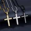 Light Luxury Niche Stainless Steel Necklace Cross Sweater Chain for Women Cross-Border Hot Item