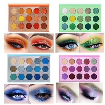 15-color eyeshadow plate Four Seasons makeup eyeshadow box Earth Matte Pearlescent Glitter Beauty powder cake cross-border exclusive for eyeshadow