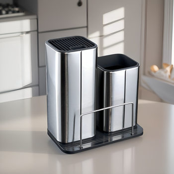 in stock stainless steel knife holder free insert knife holder kitchen knife supplies storage rack drain table storage kitchen knife holder