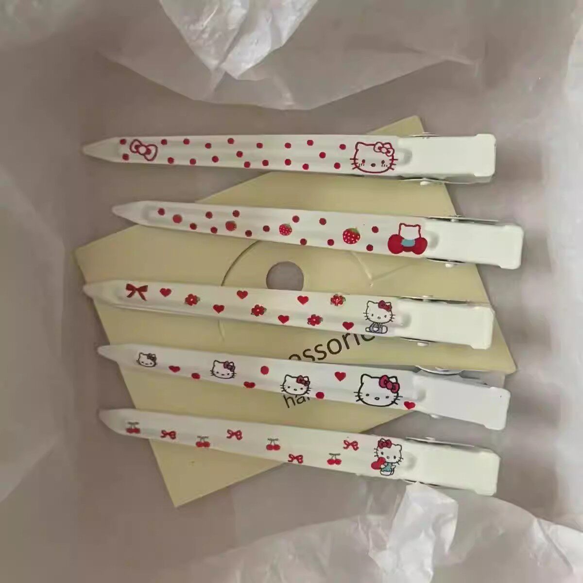超仙卡通KT猫鸭嘴夹蓬松洗脸化妆一字夹高颜值少女碎发刘海夹发卡