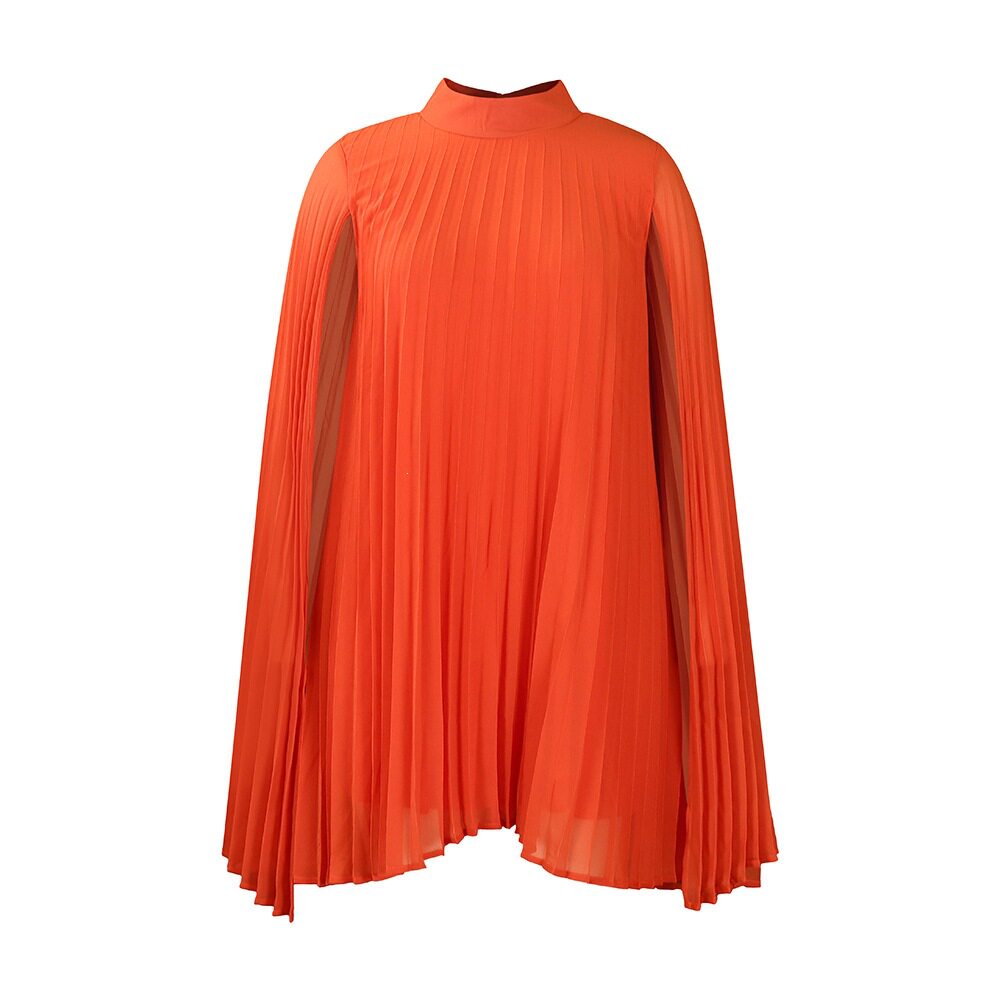 Chiffon Batwing Sleeve Dress Elegant and Fashionable Plus Size for Casual Occasions Wholesale Available