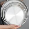 [Factory direct sales] Korean stainless steel thickened disc Golden barbecue plate fruit cake plate barbecue plate