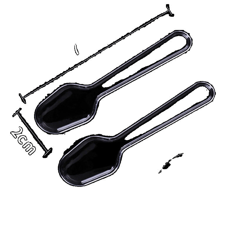 Disposable Independent Transparent Spoon Plastic Small Mini Tasting Spoon Yogurt Spoon Ice Cream Spoon Pudding Spoon Free Shipping