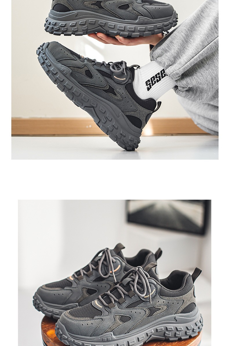 Autumn Men's Shoes, Sports and Leisure Dad Trendy Shoes, Versatile Work and Construction Site Non-Slip Wear-Resistant Tire-Soled Labor Protection Shoes 2 O1CN01giHfP61fAw5T5SEvf !!2216819813967 0 cib
