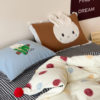 Cartoon Polka Dot Korean Style Wool Velvet Three or Four Piece Set Autumn and Winter Thickeneded Fully Matte Milk Velvet Warm Bedding Quilt Cover