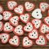 Designed Heart Buttons Hand-Painted Red Lines Kidsren's Cartoon Handmade DIY Buttons Bjd Baby Clothes Decorative Accessories