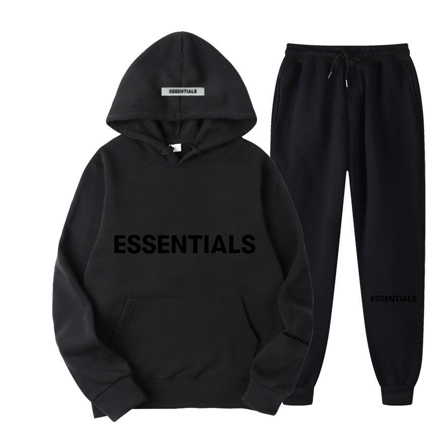FEAR OF GOD ESSENTIALS couple suit sweatshirt men and women double line high street fashion brand autumn and winter two-piece suit