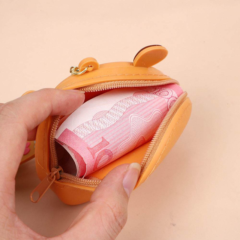 Creative Kapibara Coin Purse Cute Storage Small Wallet Keychain Couple Bag Gift Pendant Waterproof