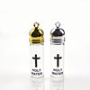 Cross-Border Holy Water Bottle Holy Water Bottle Glass Vial Pendant Church Baptism Cross Bottle