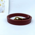 Blsj plain gold buckle + red