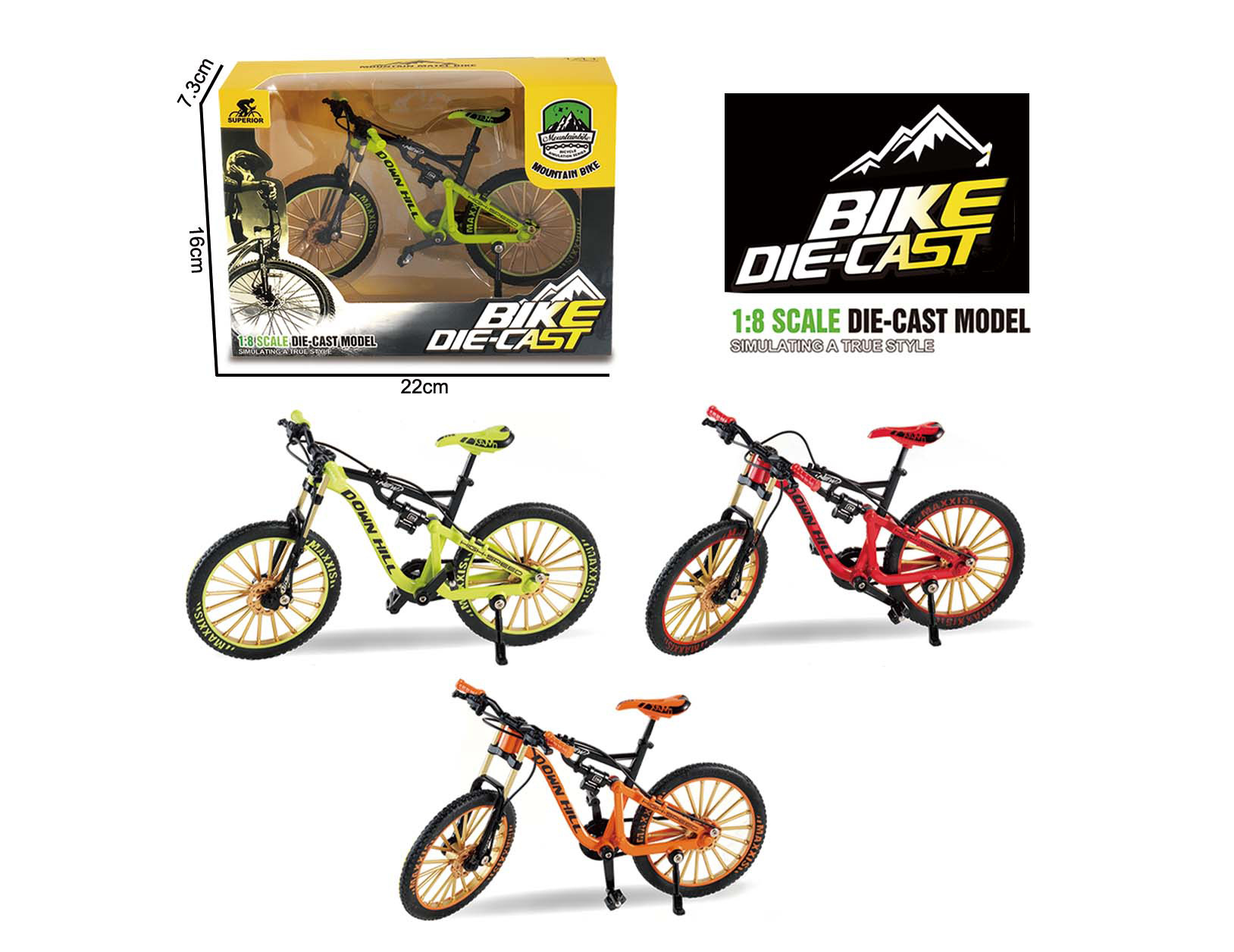 1：64合金车子 耐摔防摔玩具车 手提盒合金车仔套装 合金哈雷摩托