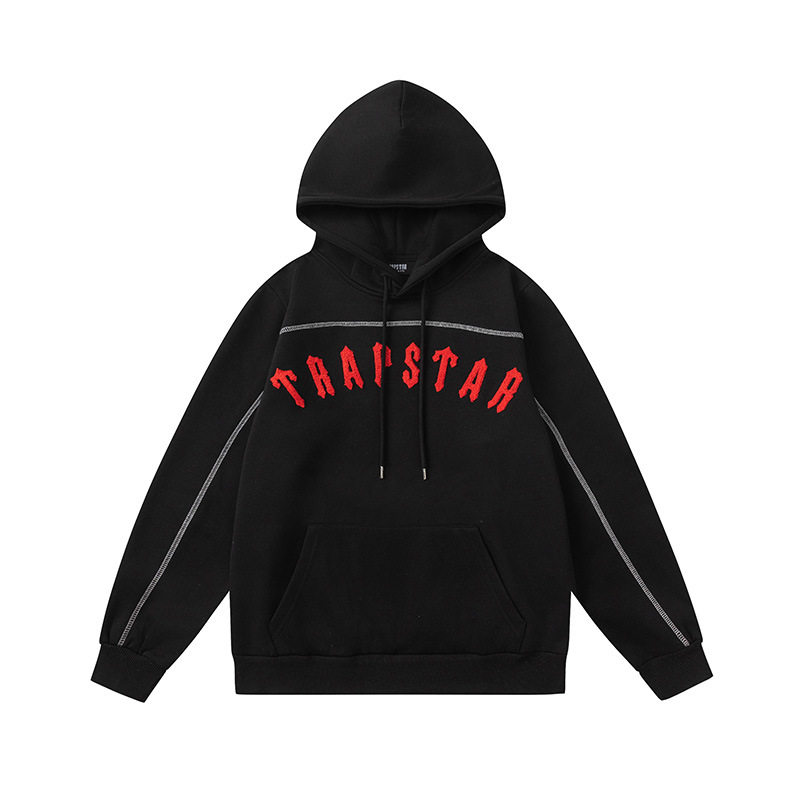 Foreign trade cross-border Trapstar gradient letter tiger head embroidery hooded sweatshirt pants sports sweatpants suit