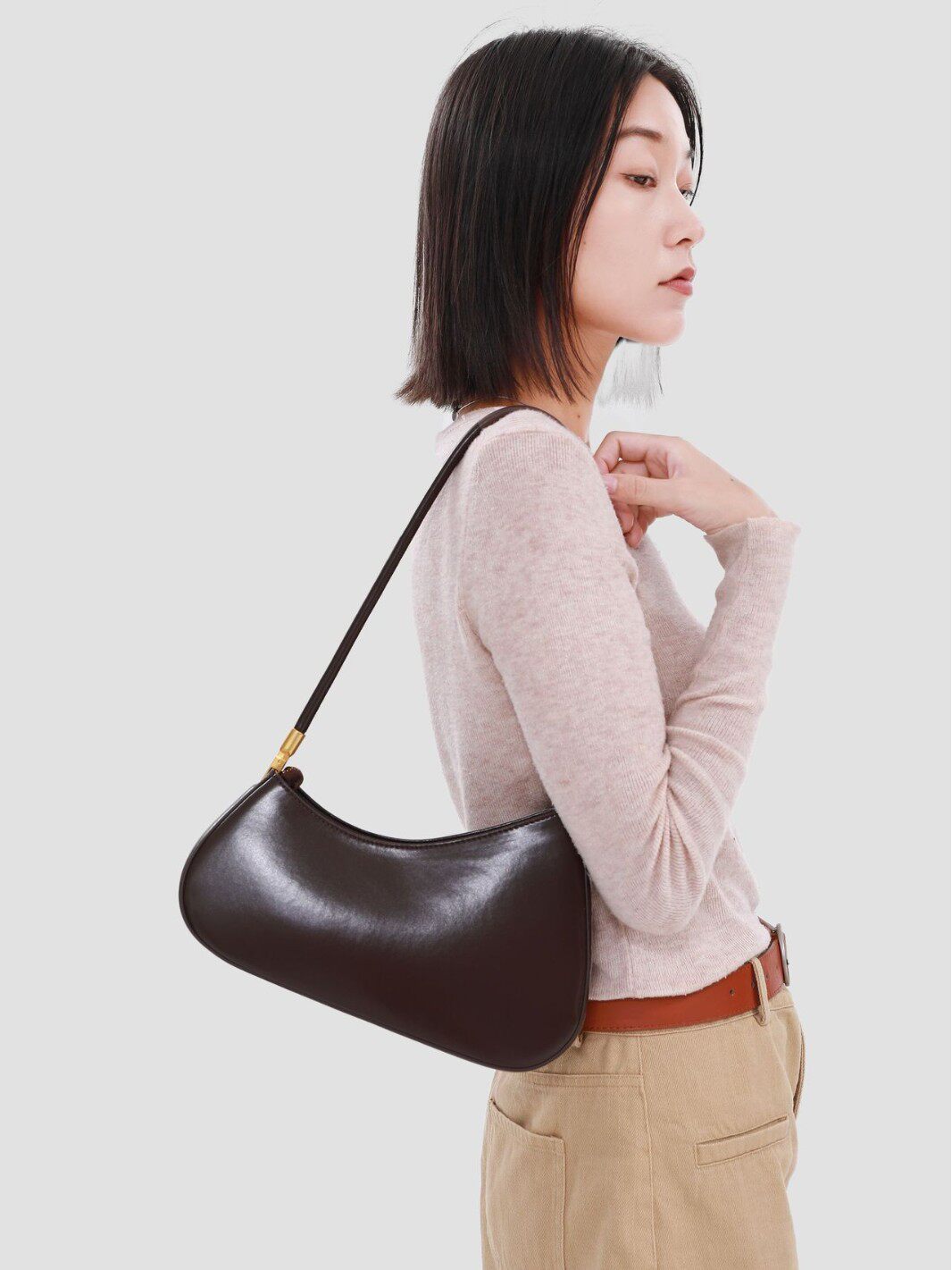 2025 autumn and winter new fashion Joker armpit bag Korean version of simple foreign style shoulder portable women's bag a generation of hair