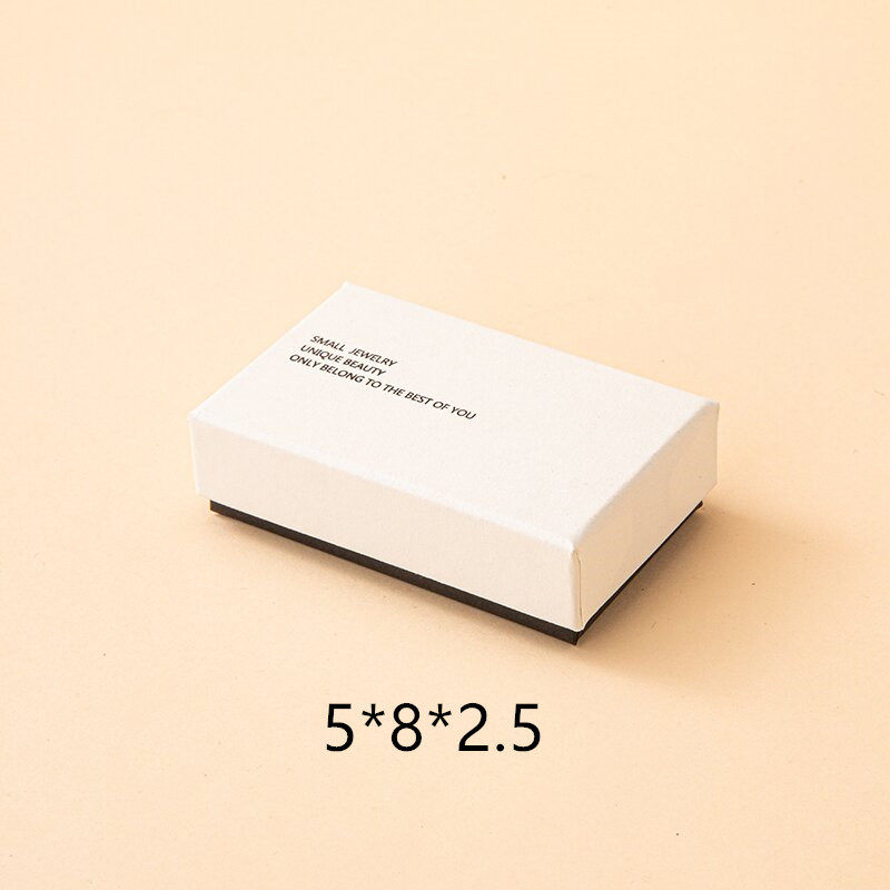 Factory in stock white black jewelry box light luxury ring earrings necklace bracelet earrings earrings jewelry box