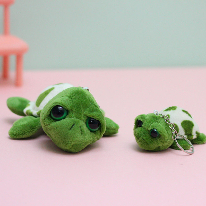 Cute Big-Eyed Turtle Plush Keychain Pendant Turtle Small Doll Turtle Doll Girl Gift School Bag Pendant