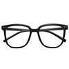 Street Style Korean Ultra-Light Versatile Glasses Frame Myopia Black Frame Flat Glasses for Women Without Makeup Oval Frame Men's Anti-Blue Light Glasses