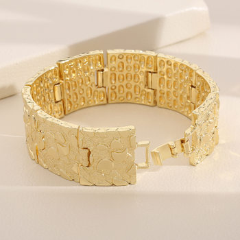 Europe and the United States cross-border 2025 new hip-hop street fashion jewelry 25mm ultra-wide personality HIP HIP bracelet wide version