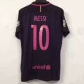 2016-17 Barcelona Away Jersey (Purple) with #10 Print
