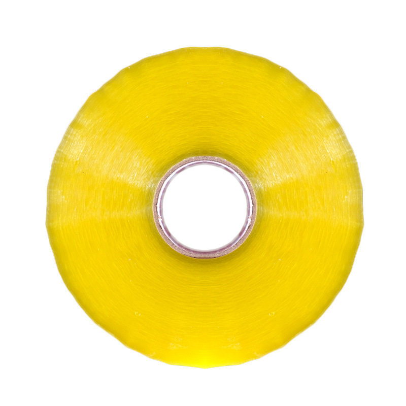 4.5cm Wide Yellow Tape Wholesale by the Box, Pressure-Sensitive High-Viscosity Sealing Tape for Packaging, E-Commerce, and Express Delivery, Transparent Tape