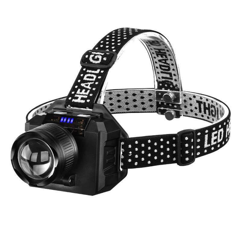 Headlamp Strong Light Charging Super Bright Head-Mounted Outdoor Small Flashlight Laser Induction Night Fishing Super Long Endurance Miner's Lamp