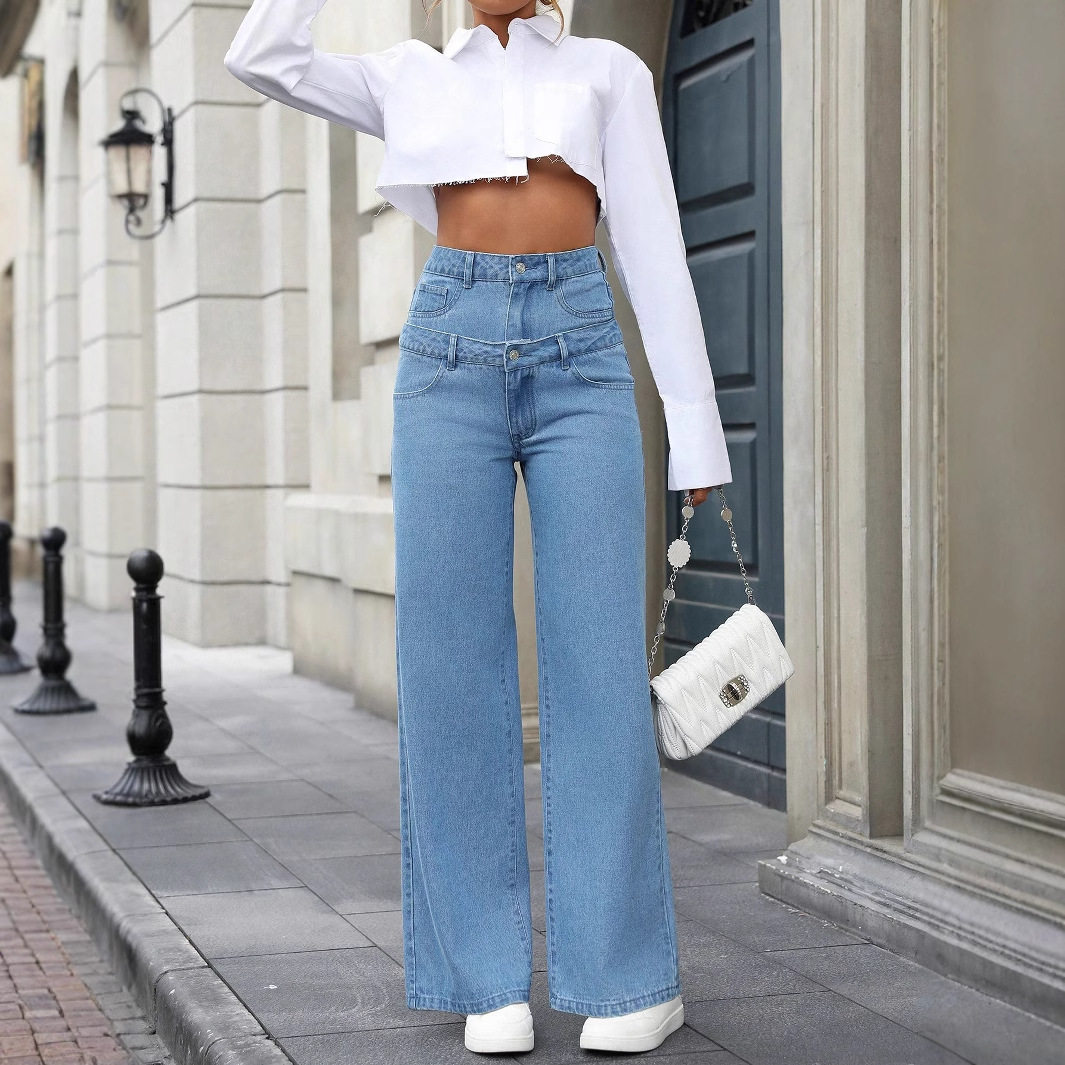 High Waisted Wide Leg Trousers Fall Winter Style Casual Chic Comfortable Fit Ready to Ship customizable