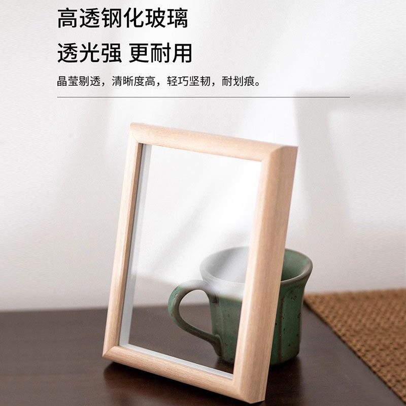 Wooden hollow solid wood photo frame table 6 inch 8 inch 10 creative photo diy frame solid wood picture frame wholesale
