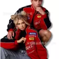 Red budweiser (thick embroidered style)