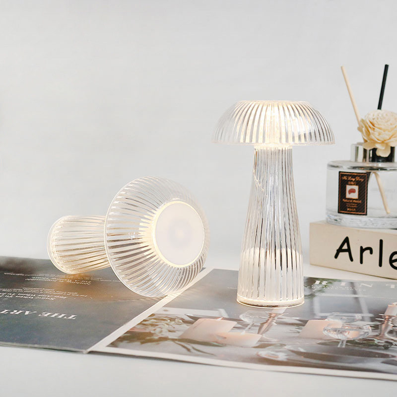 LED electronic mushroom table lamp modern decoration bedside lamp Internet celebrity girl decorative atmosphere night light birthday gift