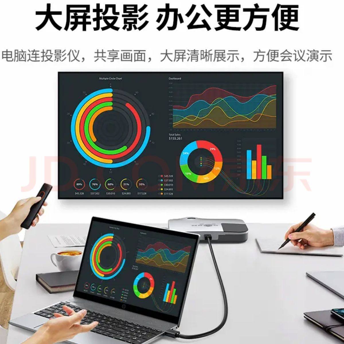 HDMI Cable 8K High-Definition Cable Set-Top Box Tv High-Definition Cable Computer Cable Computer Monitor Projector Monitoring Cable 4K