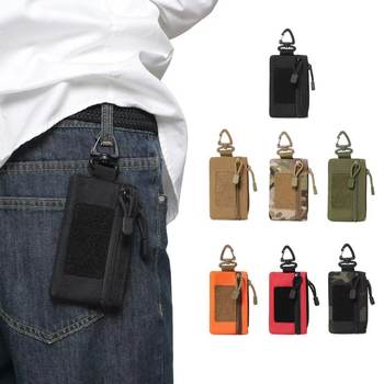 Outdoor Hiking Daily Leisure Waist Hanging Coin Key Sundries Portable Storage Zipper Small Bag Multi-Purpose Card Holder